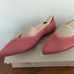 Rothys Point Toe Pink Flats